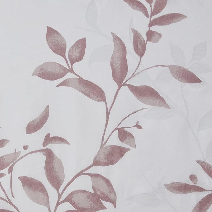 Madison Park Cecily Shower Curtain, Luxurious Botanical Leaf Print, Modern Serene Bathroom Décor, Machine Washable Bath Privacy Screen, 72x72, Mauve