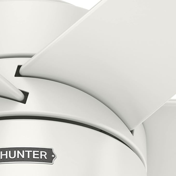 Hunter Solaria, Outdoor or Indoor, Ceiling Fan, Quiet, 60 inch, Fresh White