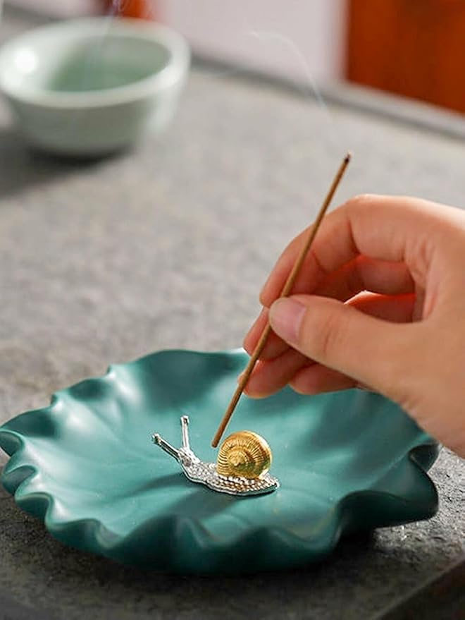 2Pcs Snail Shaped Incense Holder, Vintage Style, Animal Shaped Home Vintage Incense Holders