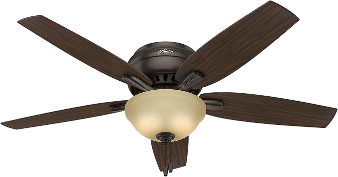 Hunter Newsome, Indoor, Ceiling Fan, Pull Chain, 52 inch, Premier Bronze
