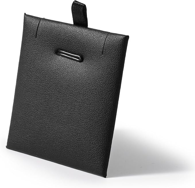 Oirlv 10 PCS Jewelry Cards PU leather Earring Necklace Card for Selling Jewelry Display Cards