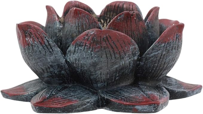 Ebros Buddha Padma Lotus Incense Holder Burner Figurine 4" Diameter Eastern Enlightenment Buddhist Meditation Home Fragrance Decor Accessory Statue