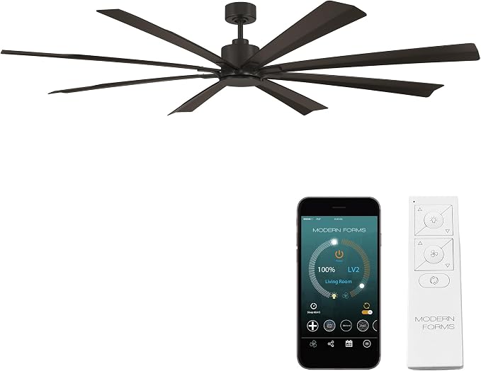 Modern Forms FR-W2403-84-BZ Size Matters - 8 Blade Ceiling Fan-14.63 Inch Tall and 84 Inch Wide