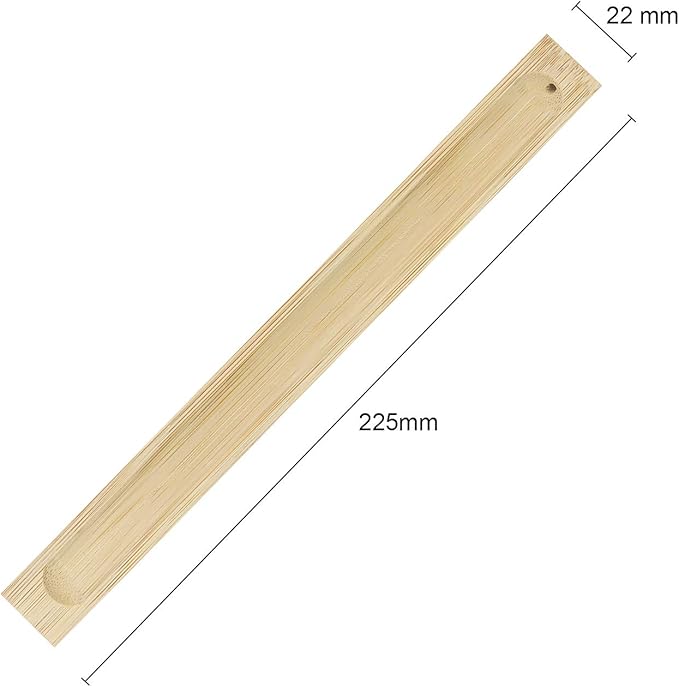 Bamboo Wood Incense Sticks Holder Incense Burner Ash Catcher (6 Pack)