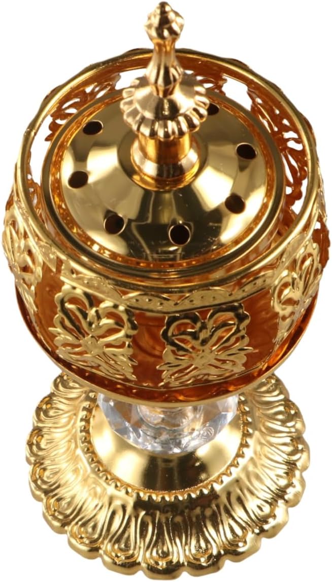 Incense Holders, Antique Arabic Incense Holders, Metal Candlestick Candle Stand for Aromatherapy Yoga Spa Home Tabletop Decoration