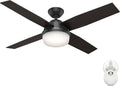 Hunter Dempsey, Outdoor or Indoor, Ceiling Fan, 52 inch, Matte Black