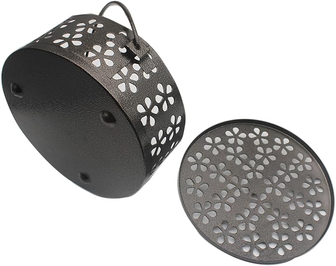 1pcs Mosquito Coil Holder Retro Incense Coils Holder Portable Incense Burner Holders with Handle for Home Camping Indoor Outdoor Patio
