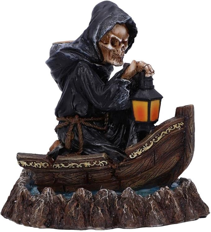 Nemesis Now Scent of the Styx Grim Reaper Backflow Incense Burner 16.6cm,Black