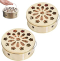 Portable Mosquito Coil Holder with Handle, Round Iron Incense Holder, Anti-Scald Design, for Home and Camping (2)