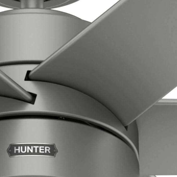 Hunter Solaria, Outdoor or Indoor, Ceiling Fan, 72 inch, Matte Silver