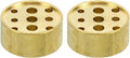 PATIKIL Incense Holder, 2 Pack Brass Incense Cone Burner Stick Holder with 9 Holes Incense Stand Base for Yoga Spa Room Home Office, 0.8" Dia. 0.4" Tall