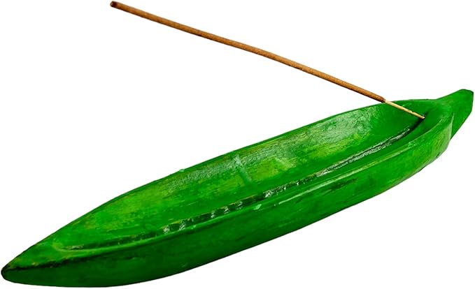 Incense Holder for Sticks, IIncense Burner/Ash Catcher for Table Decorations and Gifting - Wooden Incense Tray for Sticks - Meditation & Yoga Great Gift Table Décor (Leaf Shape)