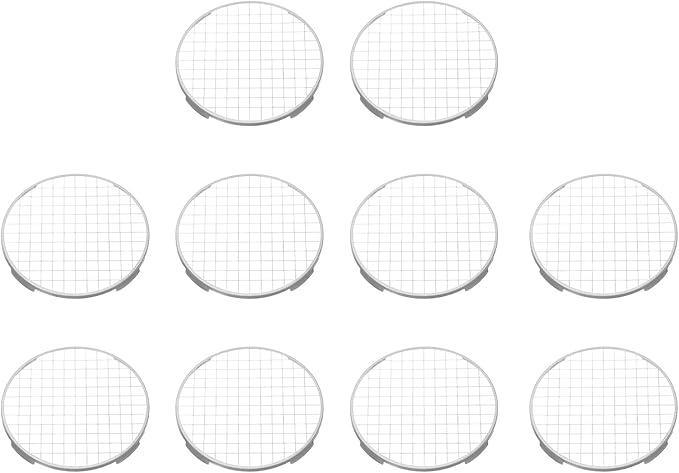 PATIKIL 10Pcs Incense Burner Pads, 7cm Stainless Steel Web Shape Burner Mesh Screen Use for Yoga Spa Room Home Office