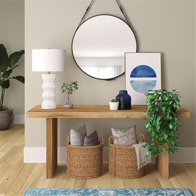 Carlin 28" Tall Ceramic Table Lamp with Fabric Shade in Matte White/White