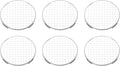 PATIKIL 6Pcs Incense Burner Pads, 7cm Stainless Steel Web Shape Burner Mesh Screen Use for Yoga Spa Room Home Office