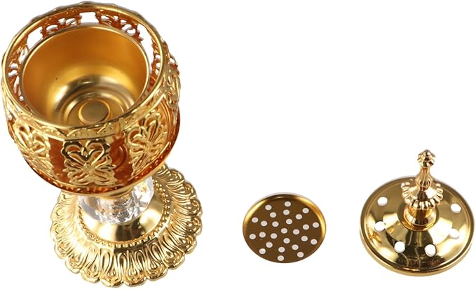 Incense Holders, Antique Arabic Incense Holders, Metal Candlestick Candle Stand for Aromatherapy Yoga Spa Home Tabletop Decoration