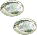 2Pcs Colorful Fashionable Large Abalone Shell Bowl, 4-4.5 Inch Exquisite Natural Sea Shell Smudge Bowl for Sage Burning and Incense for Decor, Display and Great Gift, Incense Holders, Decorations