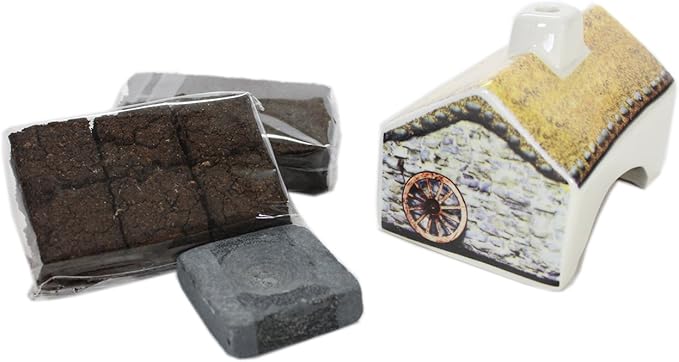 Scottish Peat Incense & Croft Burner Set