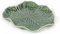 Tiny 4" Green Lotus Leaf Shaped Tray - Handmade Ceramic Porcelain Decorative Plate Dish Catchall Miniature Container for Jewelry Personal Items Incense Holders Trays Décor Gifts