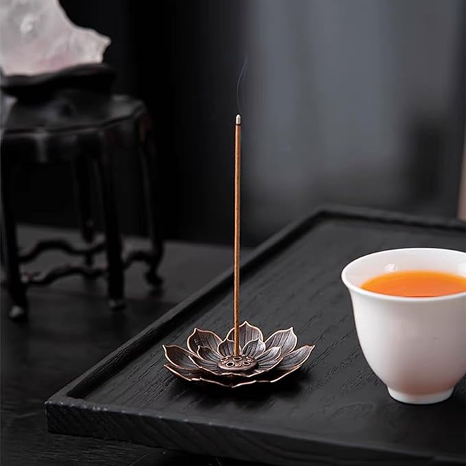 12 Pieces Incense Holder Lotus Sticks Incense Burner Cone Incense Burner Ash Catcher for Home Fragrance Yoga Sauna SPA