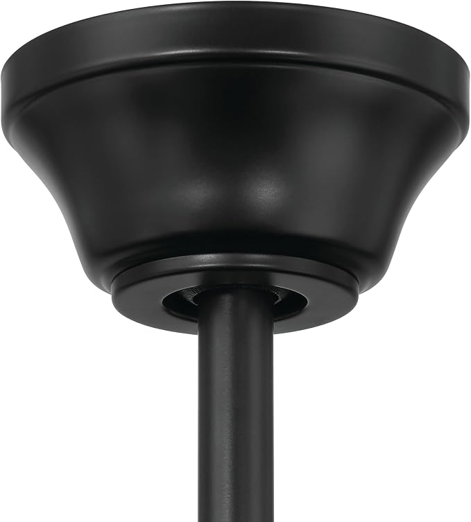 Craftmade 52" Eos 4 Light Ceiling Fan in Flat Black Finish with Reversible Flat Black/Greywood Blades