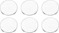 PATIKIL 6Pcs Incense Burner Pads, 6cm Stainless Steel Web Shape Burner Mesh Screen Use for Yoga Spa Room Home Office