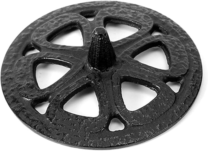 Cast Iron Incense Burner Holder, Lotus Shaped Aromatherapy Burner Incense Burners Towers Incense Burner Bowl Holder for Home Decoration Bathroom Bedroom Cone Incense or Wax Melts