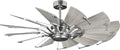 Progress Lighting Springer Collection DC Motor Farmhouse Windmill Ceiling Fan, Antique Nickel, 12-Blade (52" W x 17-3/8" H) P250065-081