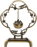 Homoyoyo Mini Hanging Thurible Incense Burner | Vintage Alloy Censer with Chain Rack | Retro Lotus Ball Ornament for Incense Cones/Charcoal | Compact Aromatherapy Decor for Home,Meditation&Present