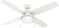 Hunter Ocala, Outdoor or Indoor, Ceiling Fan, Rustic, 52 inch, Fresh White