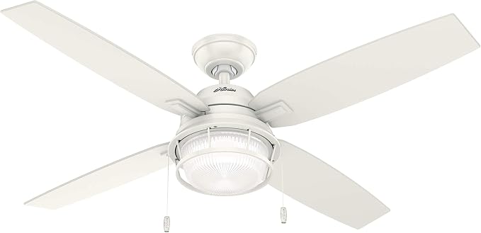 Hunter Ocala, Outdoor or Indoor, Ceiling Fan, Rustic, 52 inch, Fresh White