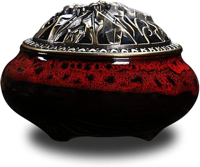 Ceramic Home Decoration Incense Sticks or Cones Burner Porcelain Incense Holder