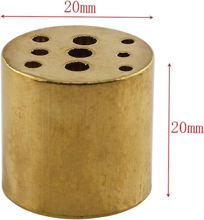 E-outstanding Incense Holder Brass Incense Burner Holder with 9 Different Sizes Holes Incense Stick Holder