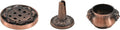 Incense Burner, 3Pcs Red Copper Cone Holder Bowl-Shape Incense Burner for Joss Stick, Tower Incense, Incense Coil (3 Styles)