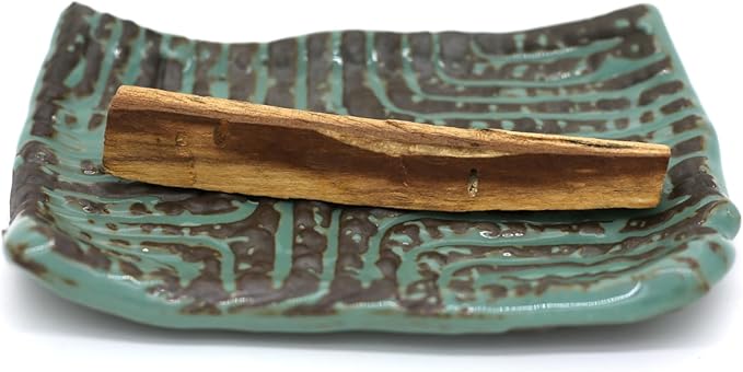 TOBOHU Ceramic Palo Santo Holder, palo Santo Holder Burner, Ceramic Holder for Palo Santo Sticks, Palo Santo Wood Incense Stick Holder, Palo Santo Burning Bowl