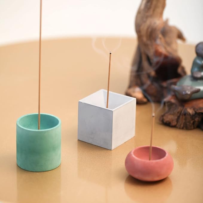 Concrete Incense Holder Silicone Mold DIY Incense Stick Cement Tray Making Mould (SH0896)