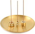 4 in 1 Stick Incense Burner, 5.5 Inch Brass Incense Holder, Incense Cone Holder for Tower Incense, Incense Coil Indoor Outdoor Use