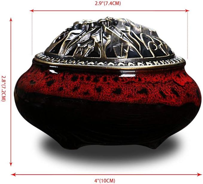 Ceramic Home Decoration Incense Sticks or Cones Burner Porcelain Incense Holder