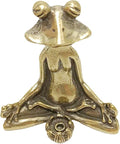 Brass Animals Frog Incense Holder, Funny Incense Holder Figurines Home Decor Incense Burner Holder Frog Figurine Aromatherapy Meditation Yoga Home Living Room Office Decor
