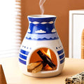 MOUGIGI Handcrafted Palo Santo Burner – Hopi-Inspired Ceramic Incense Dish for Aromatherapy – Suitable for Sage, and Cone Incense – Ideal for Energy Cleansing, Yoga, Meditation, Zen, Altar Décor