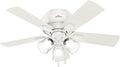 Hunter Crestfield, Indoor, Ceiling Fan, Quiet, 42 inch, Fresh White