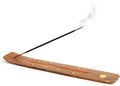 Incense Garden Wooden Incense Holder for Sticks with Inlays of Brass Sun 10 inches Long