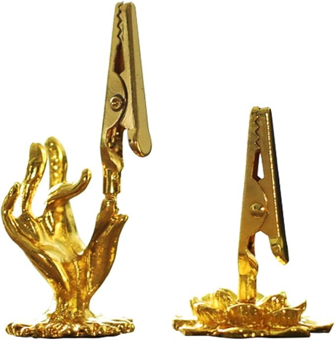 2 Pack Artistic Incense Holders for Sticks Buddha Hand and Lotus Incense Burner Incense Coil Clip