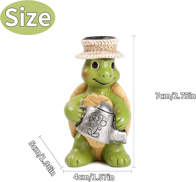 Turtle Incense Holder for Sticks and Incense Cone Holder, Mini Resin Turtle Figurines Incense Stick Holder, Cute Incense Burner for Yoga Meditation Home Office Decor,Turtles Gifts for Women (B)