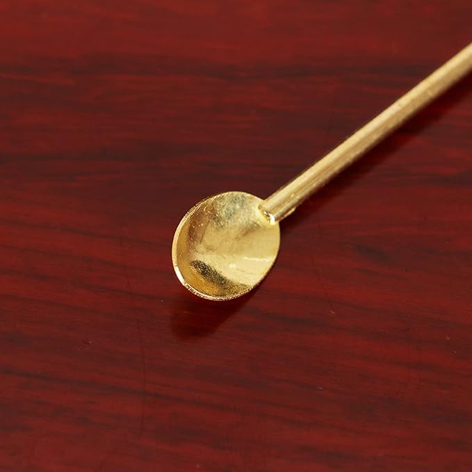 heyous 2pcs Incense Tools Set 148mm Incense Equipment Copper Spoon and Shovel for Incense Burner Yoga Meditation Room