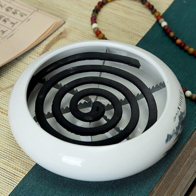 10 Pack Mosquito Repellent Coils Holder Grid Pad Coil Incense Burner Base Rack Charcoal Tablets Screen Grille for Hanging Censer Bakhoor Burner Citronella Coils Coal Disks Charcoal Briquettes