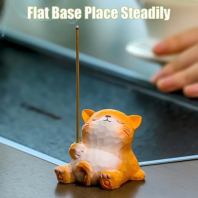 Dog Lotus Incense Holder Cute Shiba Inu Animal Figurine Incense Burner Flower Stand Ash Catcher Creative Cartoon Resin Dog Statue for Home Room Decor Meditation Yoga Spa