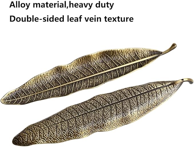 Leaf and Snail Incense Burner, Incense Holder Set Incense Ash Catcher, Incense Sticks Holder for Meditation Room, Yoga, Home, Office (Bronze)