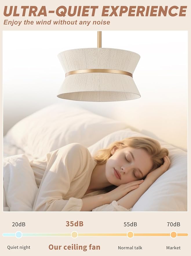 Boho Ceiling Fan with Light and Remote Rattan Chandelier Fan Gold Caged Fandelier Ceiling Fan with Light for Bedroom,Nursery,Foyer,Kitchen and Living Room(6 Speeds Timing Adjustment Height Enclosed)
