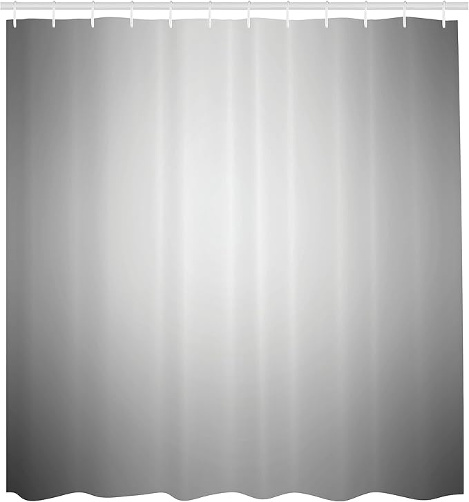 Ambesonne Grey Shower Curtain, Faded Digital Print Dark Blur Grungy Style Plain Mat Modern Urban Life Themed Art Print, Cloth Fabric Bathroom Decor Set with Hooks, 69" W x 75" L, Gray